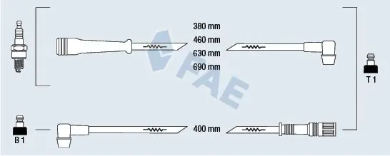 Handler.Part Ignition cable kit FAE 83170 1