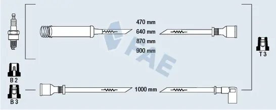 Handler.Part Ignition cable kit FAE 83530 1