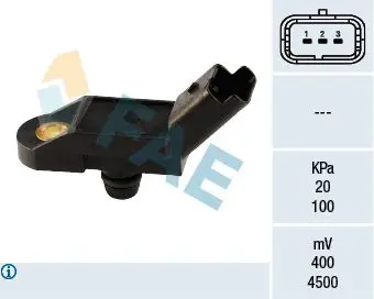 Handler.Part Sensor, intake manifold pressure FAE 15009 1