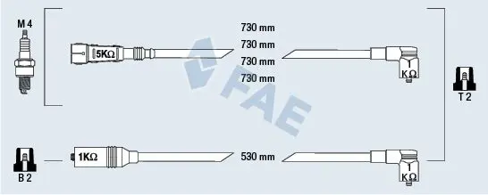 Handler.Part Ignition cable kit FAE 83979 1