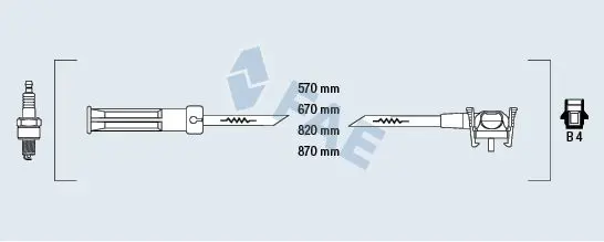 Handler.Part Ignition cable kit FAE 85110 1