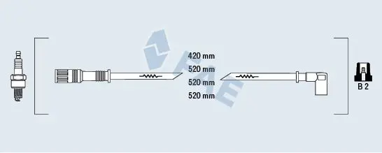 Handler.Part Ignition cable kit FAE 85130 1