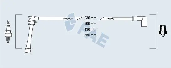 Handler.Part Ignition cable kit FAE 85391 1