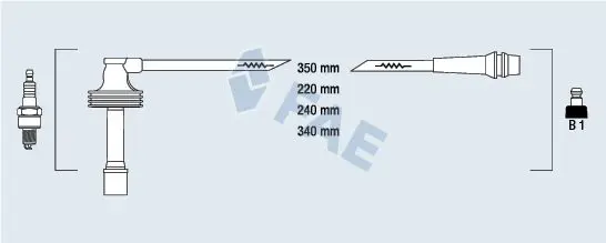 Handler.Part Ignition cable kit FAE 85485 1