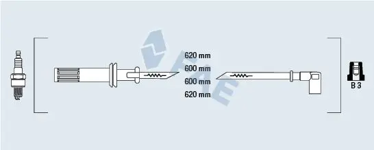 Handler.Part Ignition cable kit FAE 85620 1