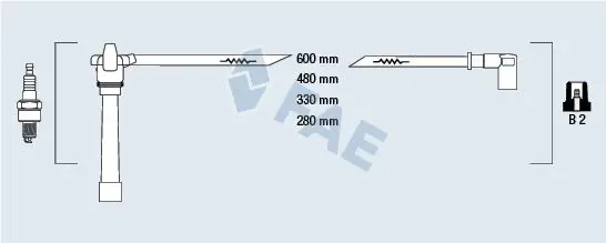 Handler.Part Ignition cable kit FAE 85648 1