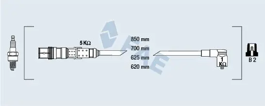 Handler.Part Ignition cable kit FAE 85681 1