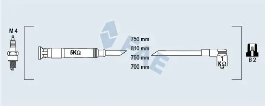 Handler.Part Ignition cable kit FAE 85725 1