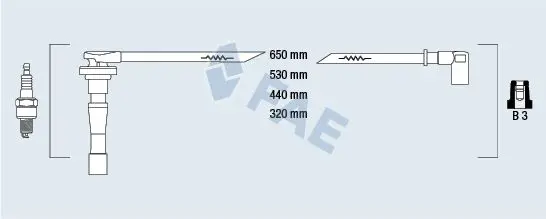 Handler.Part Ignition cable kit FAE 85801 1