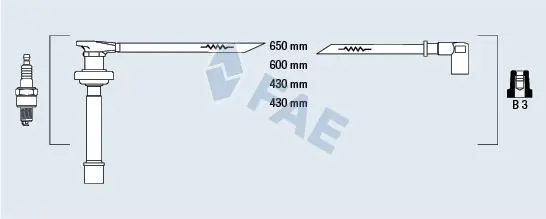 Handler.Part Ignition cable kit FAE 85861 1