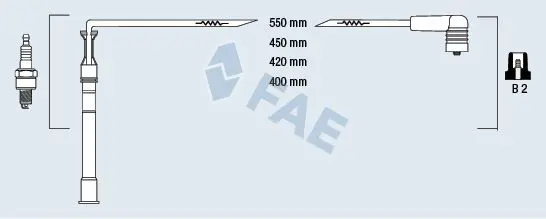 Handler.Part Ignition cable kit FAE 85991 1