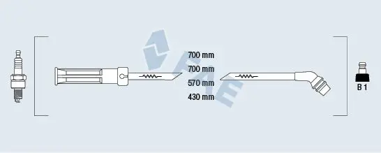 Handler.Part Ignition cable kit FAE 85995 1