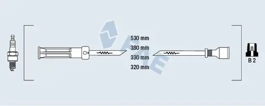 Handler.Part Ignition cable kit FAE 85996 1