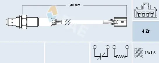 Handler.Part Lambda sensor FAE 77388 1