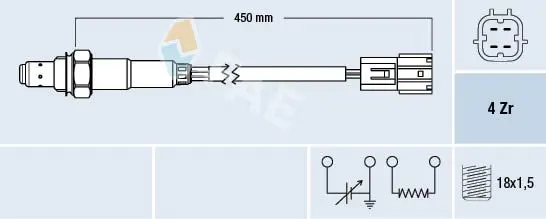 Handler.Part Lambda sensor FAE 77394 1