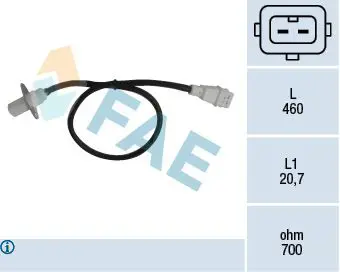 Handler.Part Rpm sensor, engine management FAE 79002 1