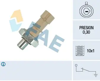 Handler.Part Oil pressure switch FAE 12437 1