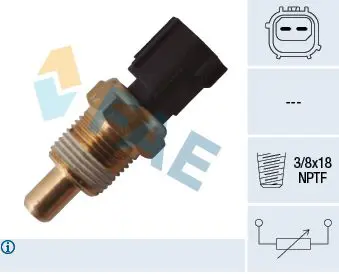 Handler.Part Sensor, coolant temperature FAE 33335 1