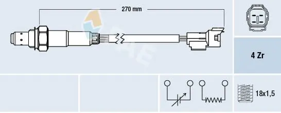 Handler.Part Lambda sensor FAE 77296 1