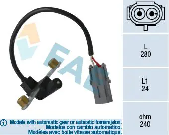 Handler.Part Sensor, crankshaft pulse FAE 79022 1