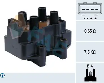 Handler.Part Ignition coil FAE 80207 1