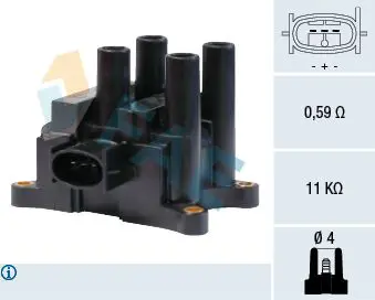 Handler.Part Ignition coil FAE 80214 1