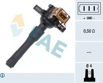 Handler.Part Ignition coil FAE 80216 1