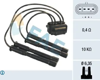 Handler.Part Ignition coil FAE 80225 1