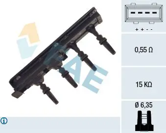 Handler.Part Ignition coil FAE 80237 1