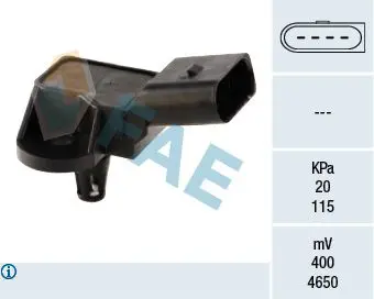 Handler.Part Sensor, intake manifold pressure FAE 15033 1