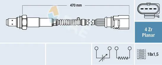 Handler.Part Lambda sensor FAE 77402 1