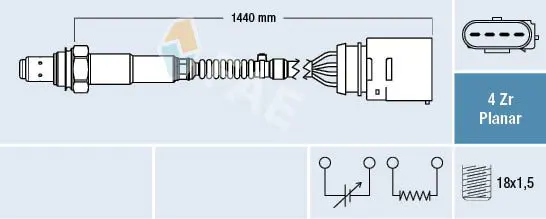 Handler.Part Lambda sensor FAE 77407 1