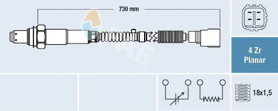 Handler.Part Lambda sensor FAE 77423 1