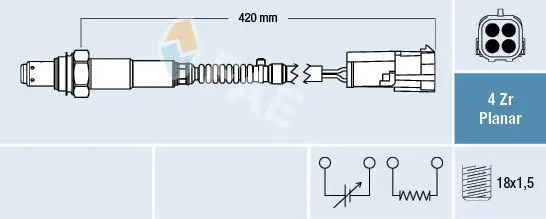 Handler.Part Lambda sensor FAE 77429 1