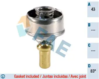 Handler.Part Thermostat, coolant FAE 5202883 1