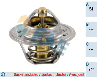 Handler.Part Thermostat, coolant FAE 5204774 1