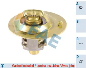 Handler.Part Thermostat, coolant FAE 5320582 1