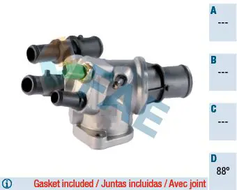 Handler.Part Thermostat, coolant FAE 5341388 1