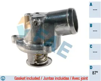 Handler.Part Thermostat, coolant FAE 5345187 1