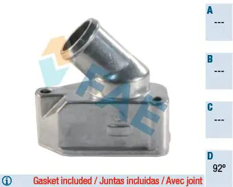 Handler.Part Thermostat, coolant FAE 5345792 1