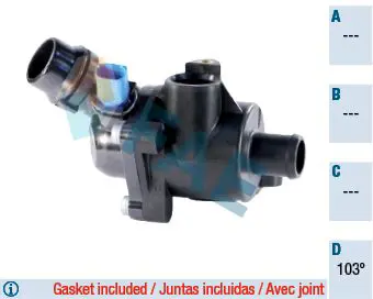 Handler.Part Thermostat, coolant FAE 5348203 1