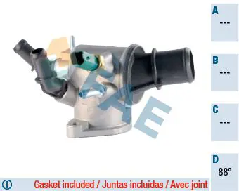 Handler.Part Thermostat, coolant FAE 5349288 1