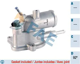 Handler.Part Thermostat, coolant FAE 5350192 1