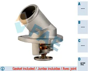 Handler.Part Thermostat, coolant FAE 5351292 1