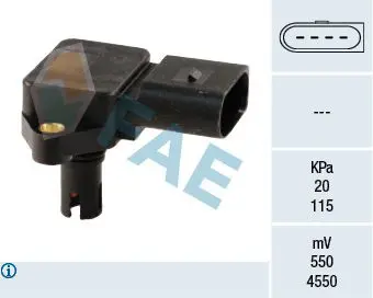 Handler.Part Sensor, intake manifold pressure FAE 15038 1