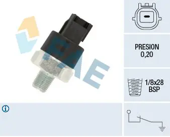 Handler.Part Oil pressure switch FAE 12555 1