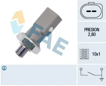 Handler.Part Oil pressure switch FAE 12855 1