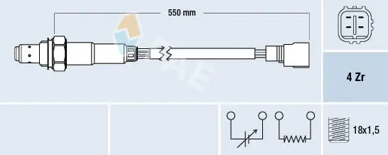 Handler.Part Lambda sensor FAE 77310 1