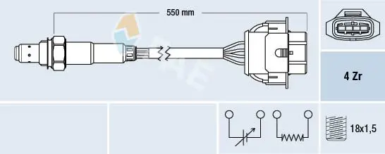 Handler.Part Lambda sensor FAE 77342 1