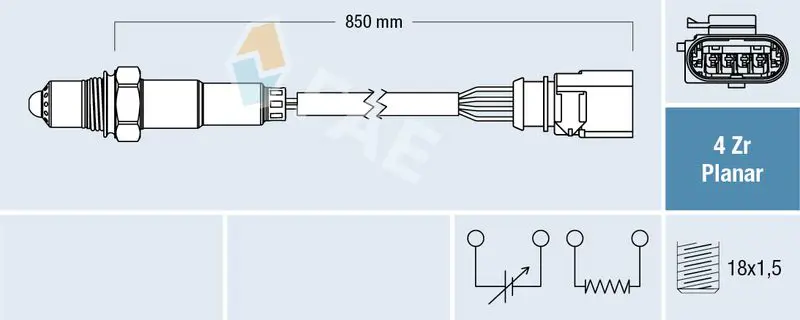 Handler.Part Lambda sensor FAE 77464 1